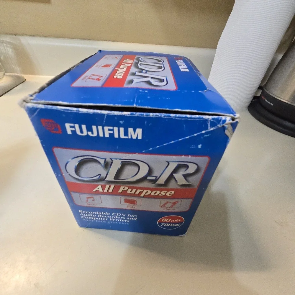 Fujifilm CD-RW 80 Min 700 MB New In Box (13) New Unopened Jewel Cases Orig‎ Box